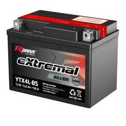 RDrive eXtremal Silver YTX4L-BS 3,5Ah (50А 114*70*85)