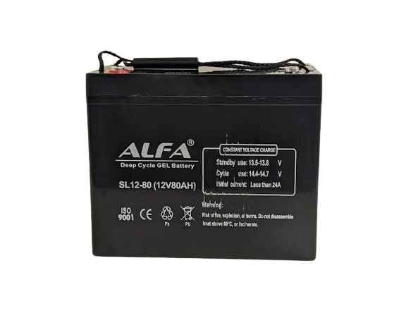 ALFA 12V-80Ah(C20) L (тяговая) M6 (260*169*211)