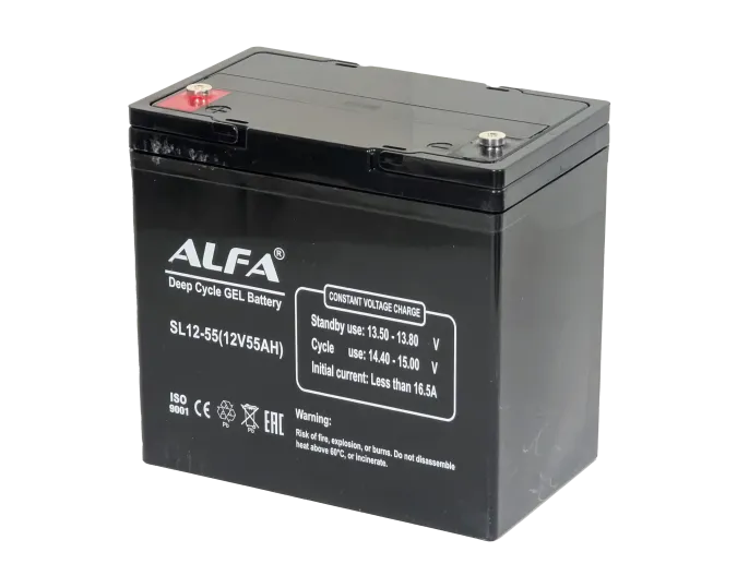 ALFA 12V-55Ah(C20) L (тяговая) M6 (226*135*207)