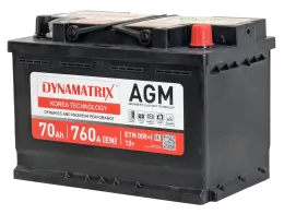 DYNAMATRIX AGM 70 R (760A, 278*175*190)