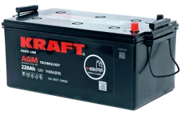 KRAFT AGM 220 (3) евро +/- (1400A, 518*260*223)