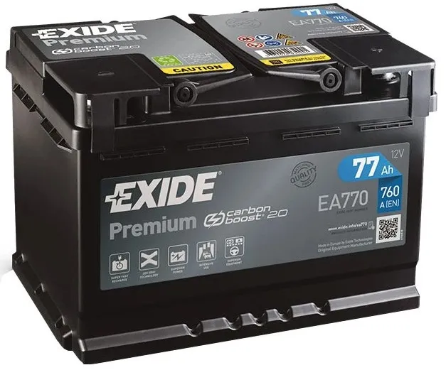 Аккумулятор Exide Premium 77 R (760A, 278*175*190)