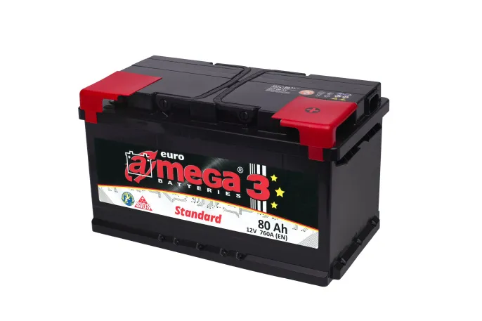 Аккумулятор A-mega Standard 80 R (760A, 315*175*175) new