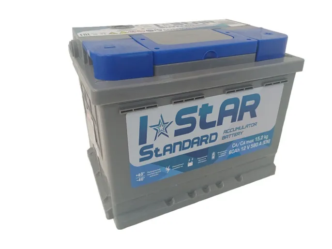 Аккумулятор I-STAR 60 R (580A, 242*175*190).