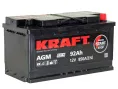 Аккумулятор KRAFT AGM 92 R (850A, 353*175*190)