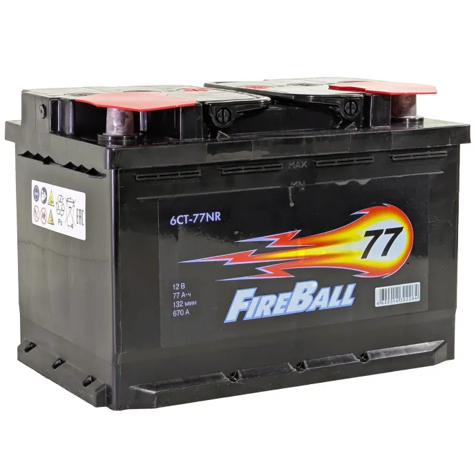 Аккумулятор FireBall 77 R (670A, 278*175*190)