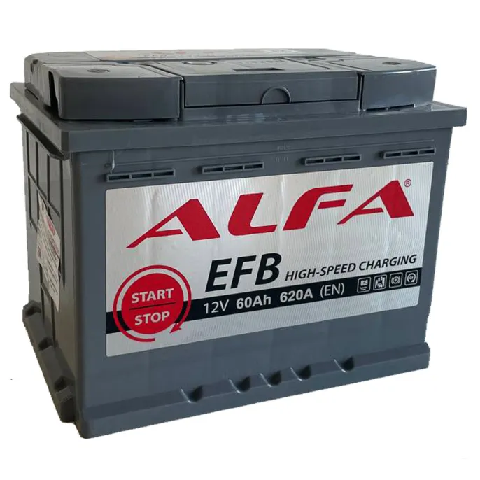Аккумулятор ALFA EFB 60 R (620A, 242*175*190)
