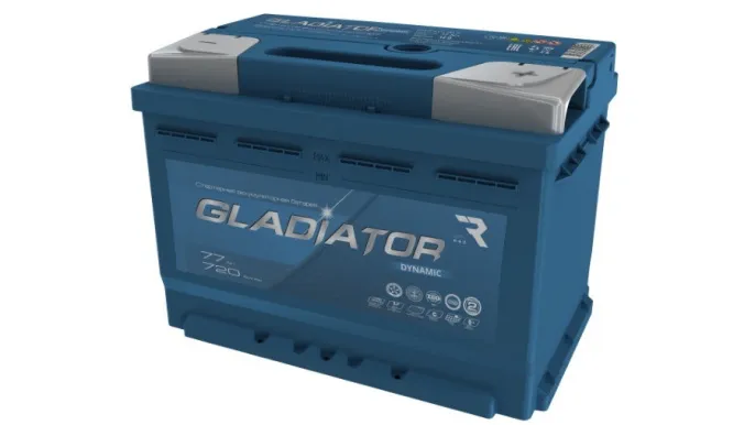 Аккумулятор GLADIATOR Dynamic 77R (720A, 278*175*190)
