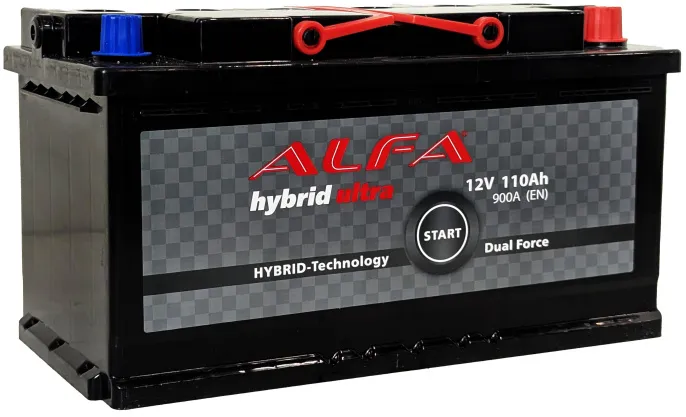 Аккумулятор ALFA Hybrid 110 R (900A, 354*175*190)