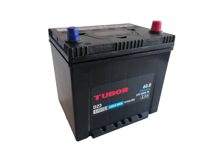 Аккумулятор TUBOR Classic Asia 60 JR (510A, 230*173*220) с бортом.