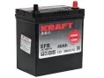 Аккумулятор KRAFT EFB Asia 40 JR (380A, 195*126*220) тонкие клеммы