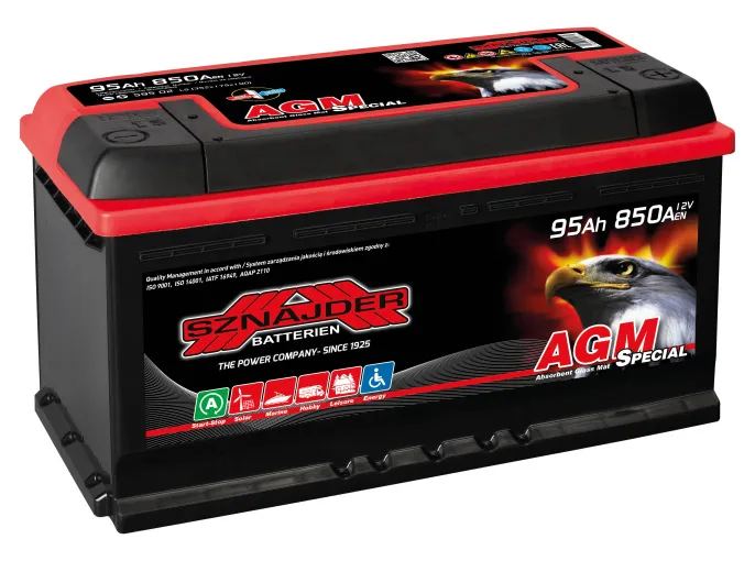 Аккумулятор Sznajder Special AGM 95 R (850А 352*175*190)
