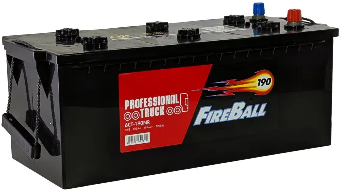 Аккумулятор FireBall 190 (3) евро +/- (1200A, 513*223*217)