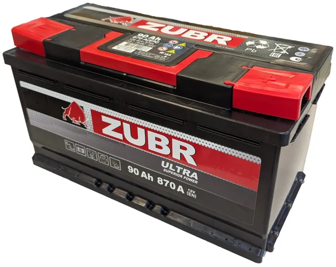 Аккумулятор Zubr Ultra 90 R (870А 354*175*190)