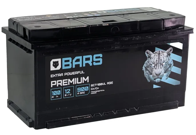 Аккумулятор BARS Premium 100 R (900A, 354*175*190)