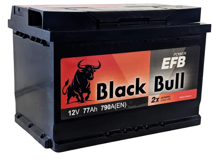 Аккумулятор BLACK BULL EFB 77 R (790A, 277*175*190)