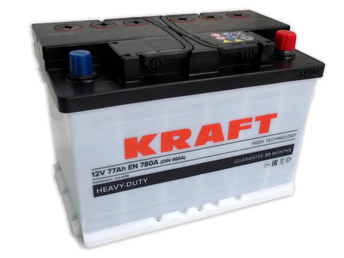 Аккумулятор KRAFT 77 R (780A, 278*175*190)