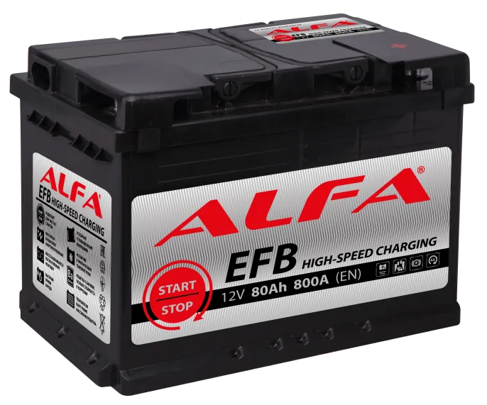 Аккумулятор ALFA EFB 80 R (800A, 278*175*190) ua