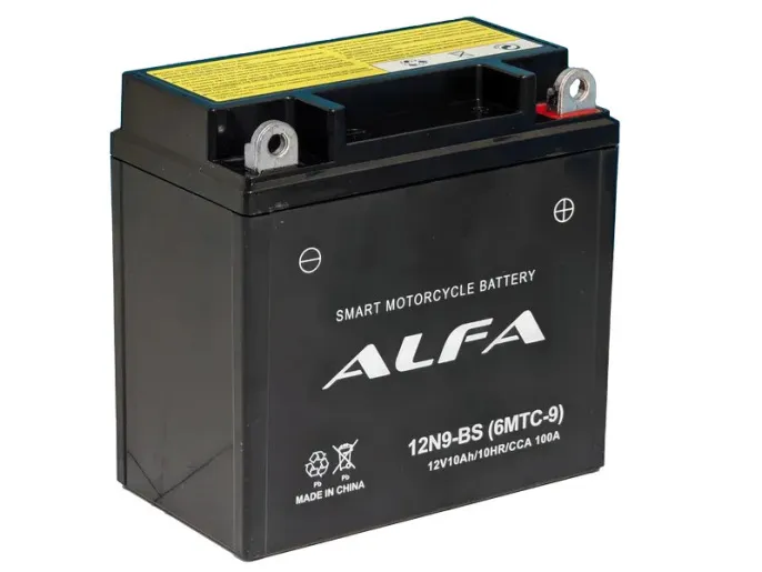 Аккумулятор ALFA 12N9-BS(6MTC-9) 10Ah (100A 136*76*134)