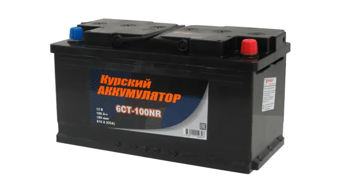 Аккумулятор КУРСКИЙ АККУМУЛЯТОР 100 R (810A, 353*175*190)
