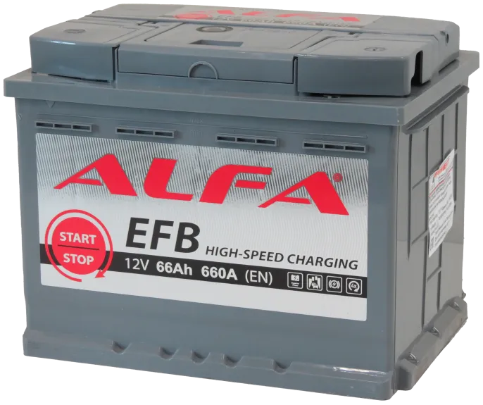 Аккумулятор ALFA EFB 66 R (660A, 242*175*190)