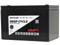 Аккумулятор KRAFT 12V-76Ah(C20) L (тяговая) M6 (260*168*176)
