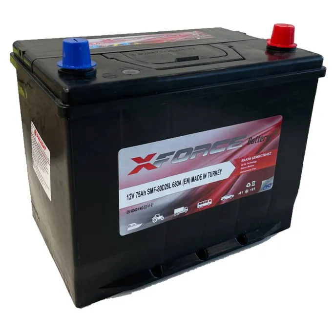 Аккумулятор XFORCE Asia 75 JR (680A, 260*173*220)