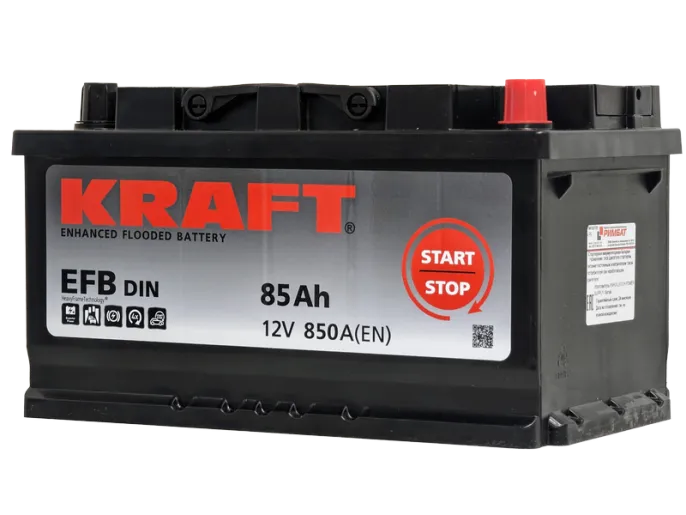 Аккумулятор KRAFT EFB 85 R низк. (850A, 315*175*175)