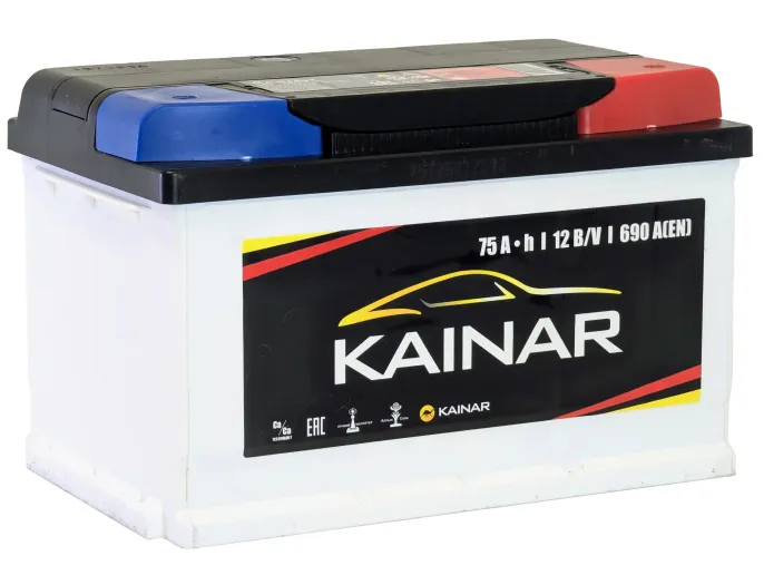 Аккумулятор Kainar 75 R низк. (690A, 278*175*175)