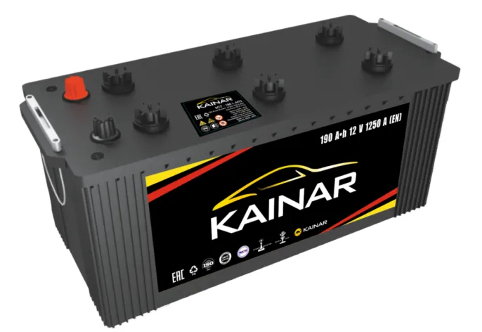 Аккумулятор Kainar Euro 190 (3) евро +/- (1250A, 480*223*223)