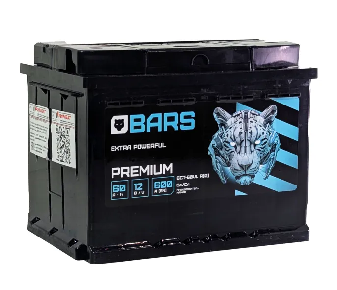 Аккумулятор BARS Premium 60 R (600A, 242*175*190)
