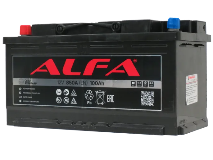 Аккумулятор ALFA STANDARD 100 L (850A, 354*175*190)