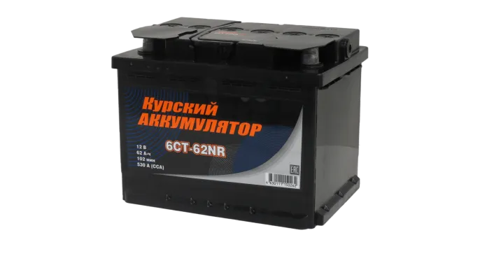 Аккумулятор КУРСКИЙ АККУМУЛЯТОР 62 R (530A, 242*175*190)