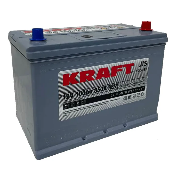 Аккумулятор KRAFT Asia 100 JR (850A, 304*173*224).