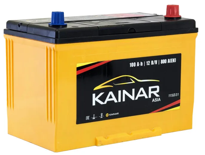 Аккумулятор Kainar Asia 100 JR (800A, 304*173*220) с бортом