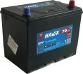 Аккумулятор HAWK Asia 70 JR (650A, 260*173*220) с бортом.