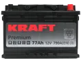 Аккумулятор KRAFT Premium 77 R (790A, 278*175*190)