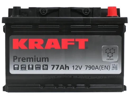 Аккумулятор KRAFT Premium 77 R (790A, 278*175*190)