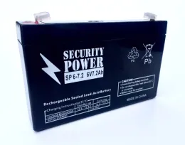 Security Power 6V-7.2Ah (151*34*94)