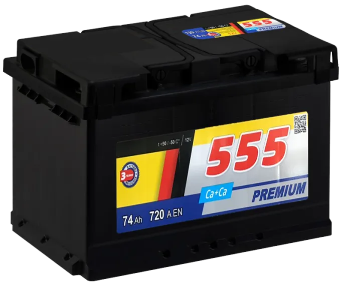 Аккумулятор 555 PREMIUM 74 L (720A, 278*175*190)