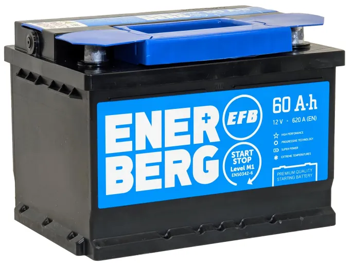 Аккумулятор ENERBERG EFB 60 R низк. (620A, 242*175*175)