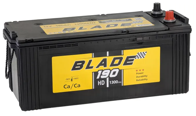 Аккумулятор BLADE 190 (3) евро +/- (1300A, 480*210*220)
