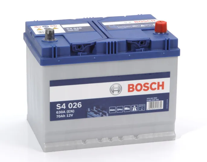 Аккумулятор Bosch S4 Asia 70 JR (630A, 261*175*220)