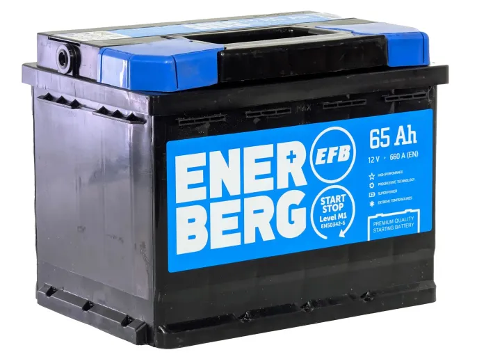 Аккумулятор ENERBERG EFB 65 R (660A, 242*175*190)