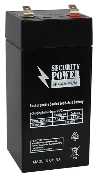 Аккумулятор Security Power 4V-4.5Ah (48*48*101)