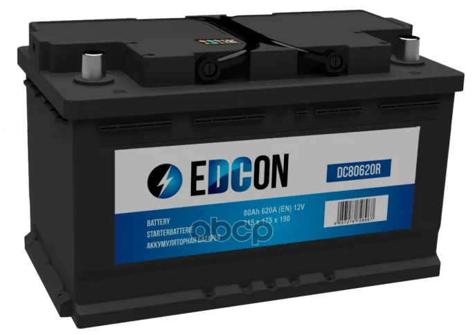 Аккумулятор EDCON 80 R (740A, 315*175*175)
