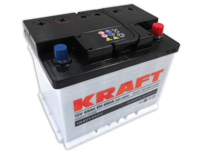 Аккумулятор KRAFT 65 R (680A, 242*175*190)