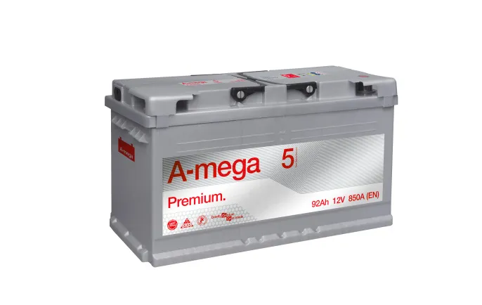 Аккумулятор A-mega Premium 92 R (850A, 354*175*190) new