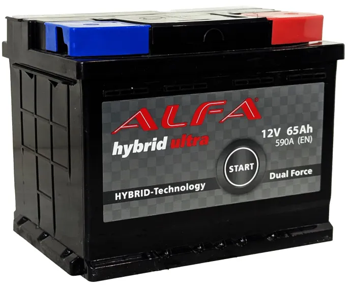 Аккумулятор ALFA Hybrid 65 R (590A, 242*175*190)