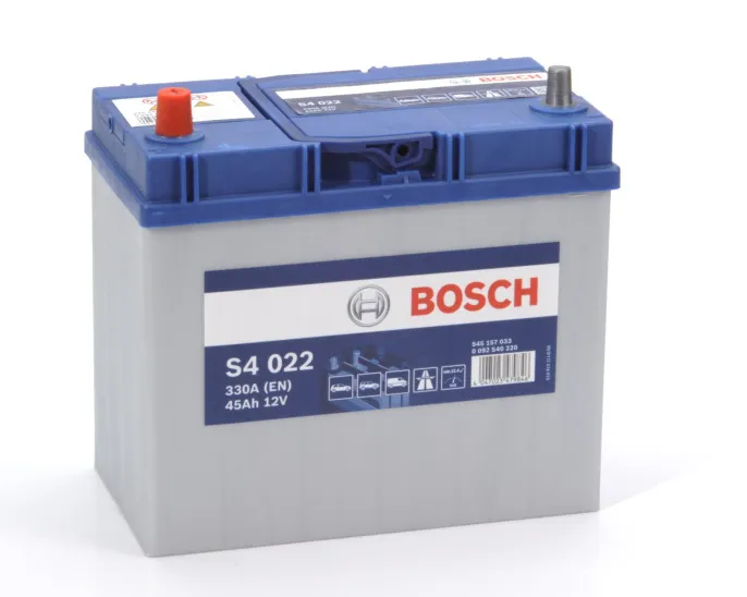 Аккумулятор Bosch S4 Asia 45 JL (330A, 238*129*227) тонкие клеммы